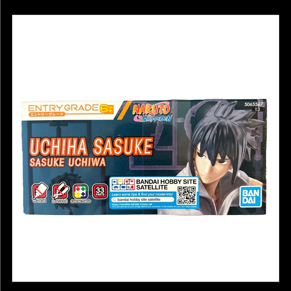 Bandai uchiha sasuke entry grade 6+ model kit brand new never opened